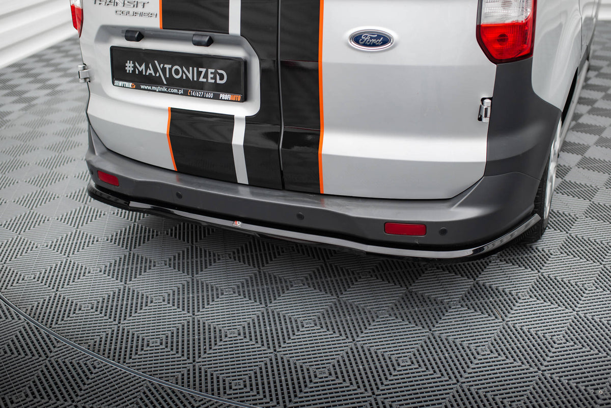 Heckansatz Ford Transit Courier Mk1 schwarz Hochglanz – Ansicht 3