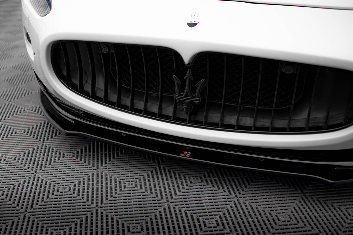Street+ Spoilerlippe Front Ansatz passend für Maserati Granturismo Mk1 schwarz Hochglanz – Ansicht 4