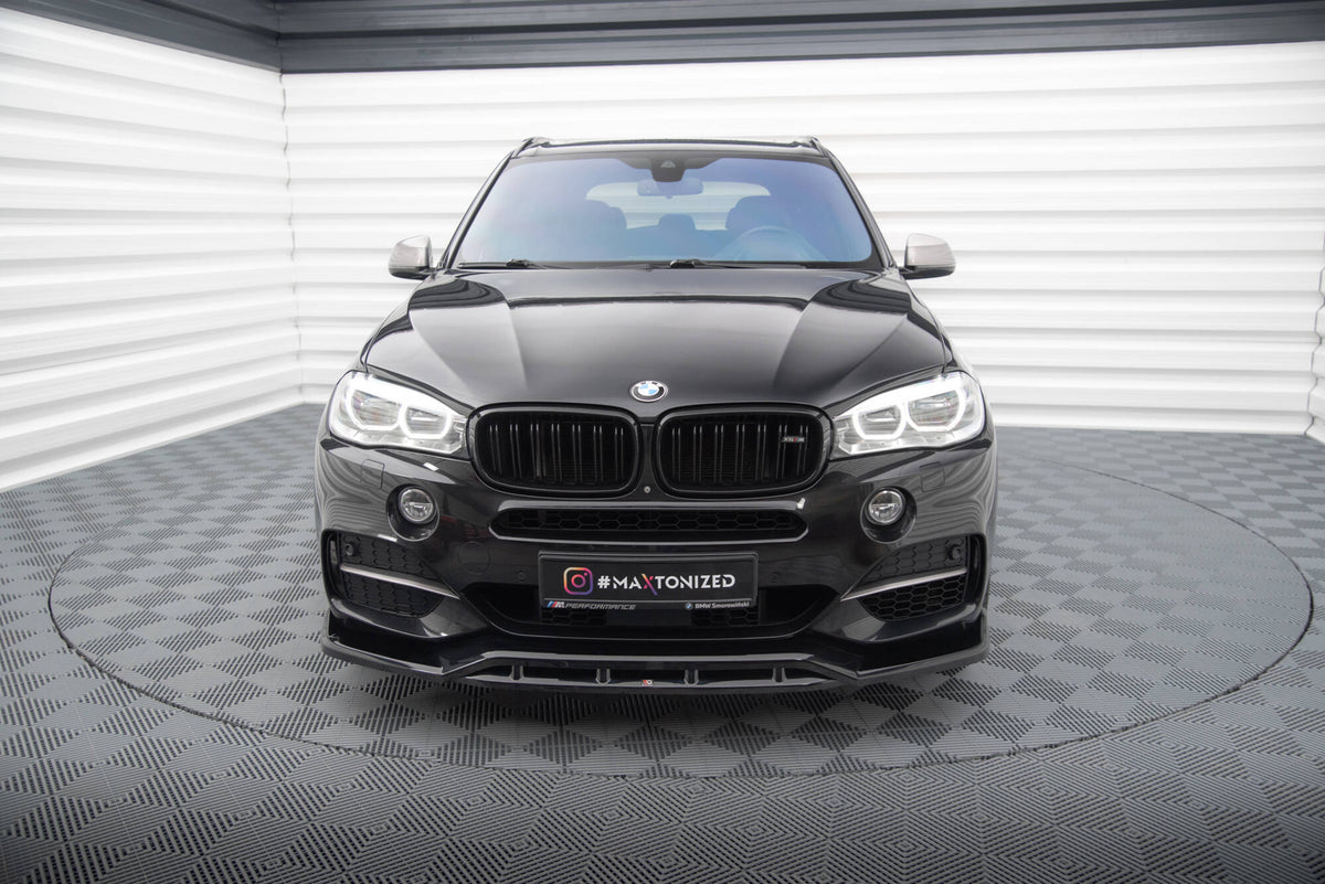 Street+ Spoilerlippe Front Ansatz V.3 passend für BMW X5 M-Paket F15 schwarz Hochglanz – Ansicht 4
