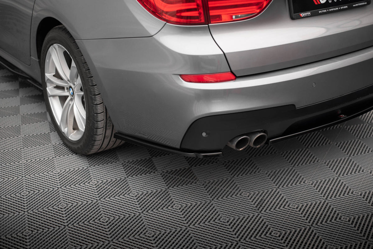 Heck Ansatz Flaps Diffusor passend für BMW 5er GT M-Paket F07 schwarz Hochglanz – Ansicht 3