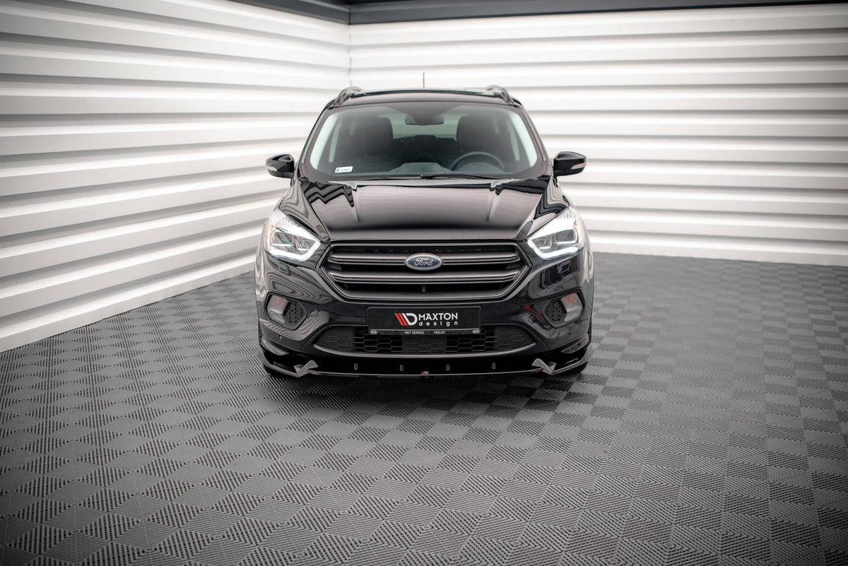 Street+ Spoilerlippe Front Ansatz V.2 passend für Ford Escape ST-Line Mk3 schwarz Hochglanz – Ansicht 1