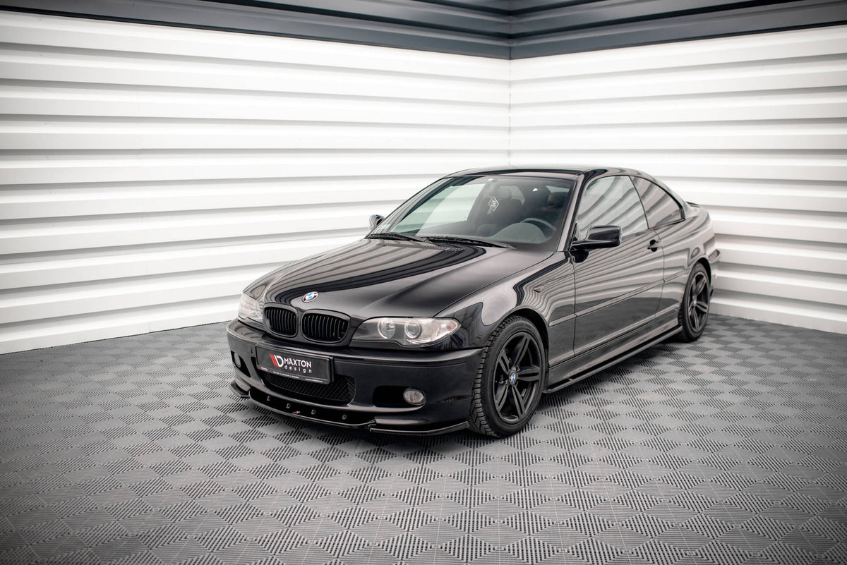 Street+ Seitenschweller Leisten V.2 passend für BMW 3er Coupe M-Paket E46 schwarz Hochglanz – Ansicht 1