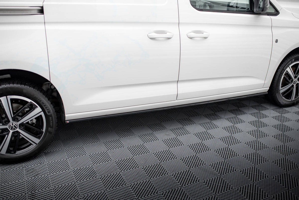 Street+ Seitenschweller Leisten passend für VW Caddy Maxi Mk5 schwarz Hochglanz – Ansicht 3
