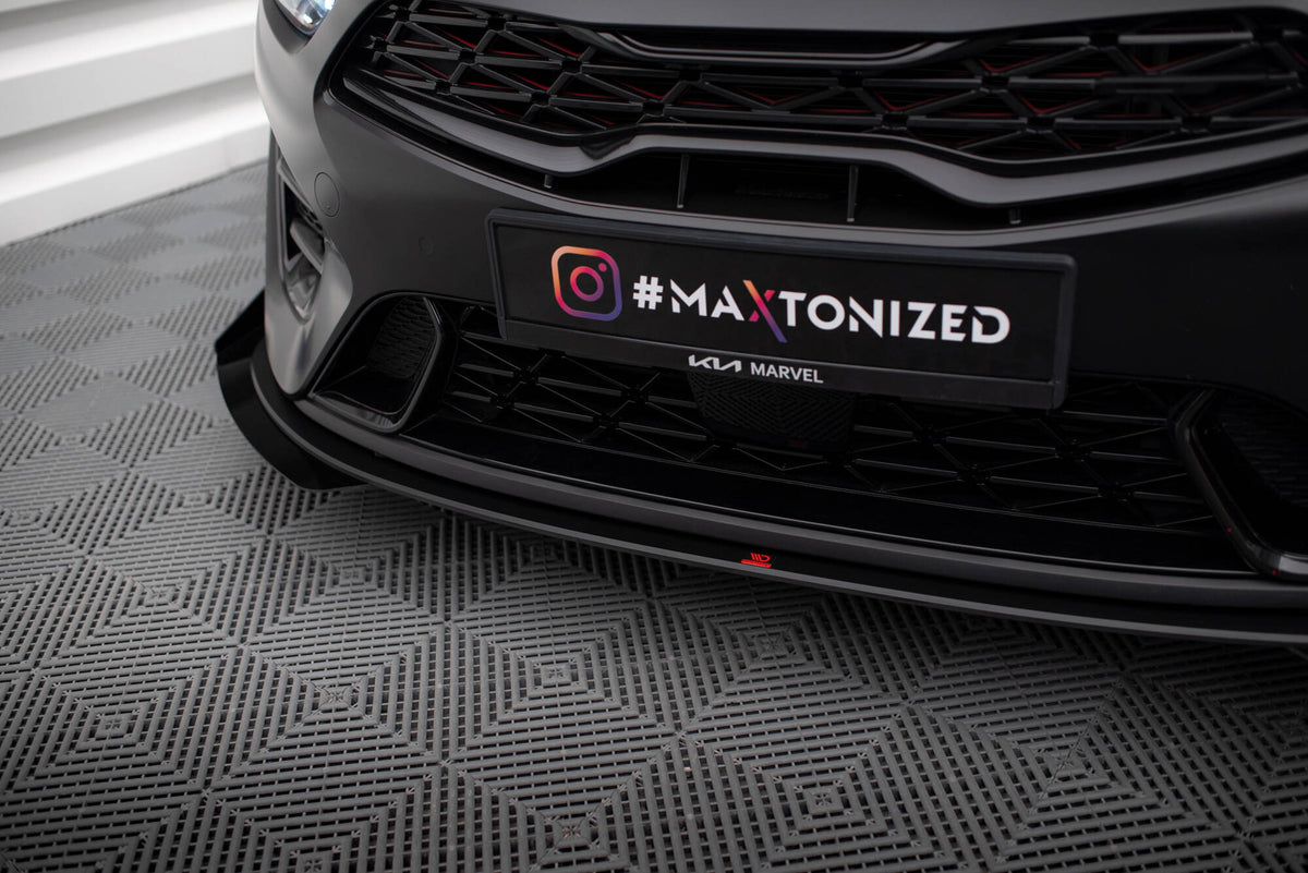 Street Pro Street+ Spoilerlippe Front Ansatz + Flaps passend für Kia Proceed GT Mk3 Facelift / Ceed GT / GT - Line Mk1 Facelift  schwarz Hochglanz – Ansicht 5