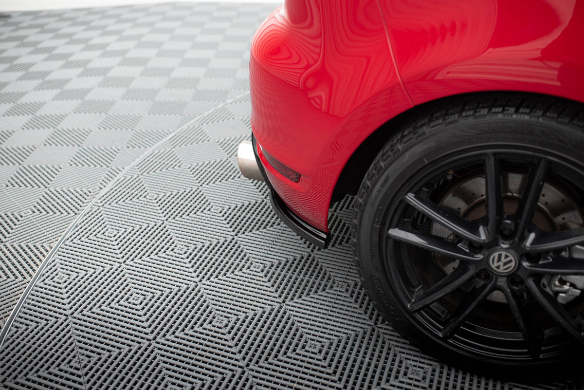 Heck Ansatz Flaps Diffusor passend für VW GOLF 6 GTI 35TH schwarz Hochglanz – Ansicht 4