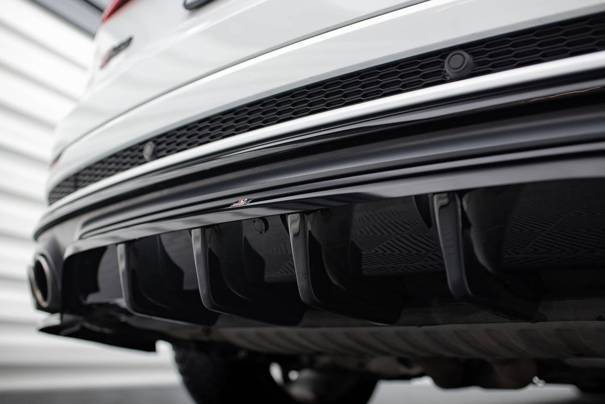Street+ Mittlerer Diffusor RACE passend für Audi SQ8 Mk1 schwarz Hochglanz – Ansicht 4