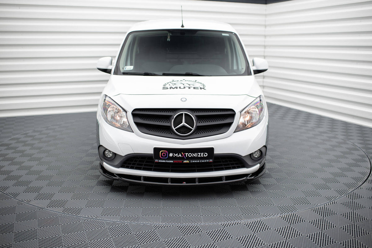 Street+ Spoilerlippe Front Ansatz passend für Mercedes-Benz Citan W415 schwarz Hochglanz – Ansicht 4