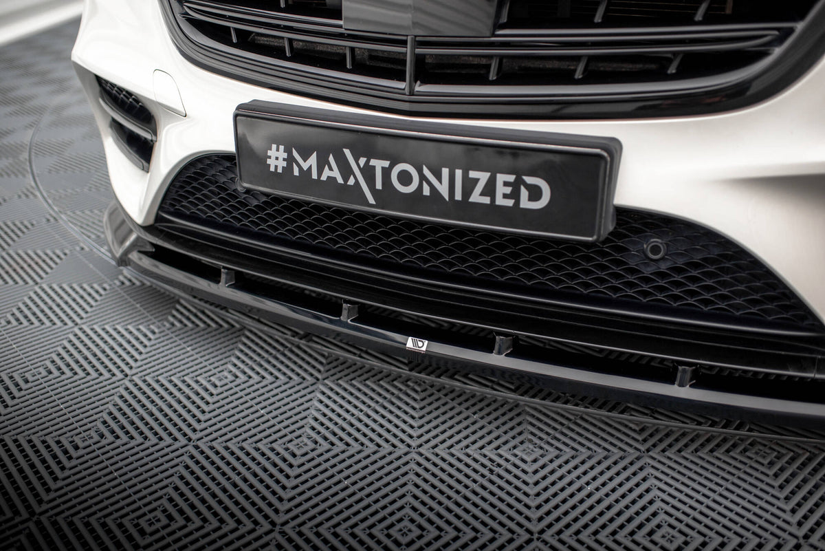 Street+ Spoilerlippe Front Ansatz V.2 passend für Mercedes-Benz S AMG-Line W222 Facelift schwarz Hochglanz – Ansicht 4