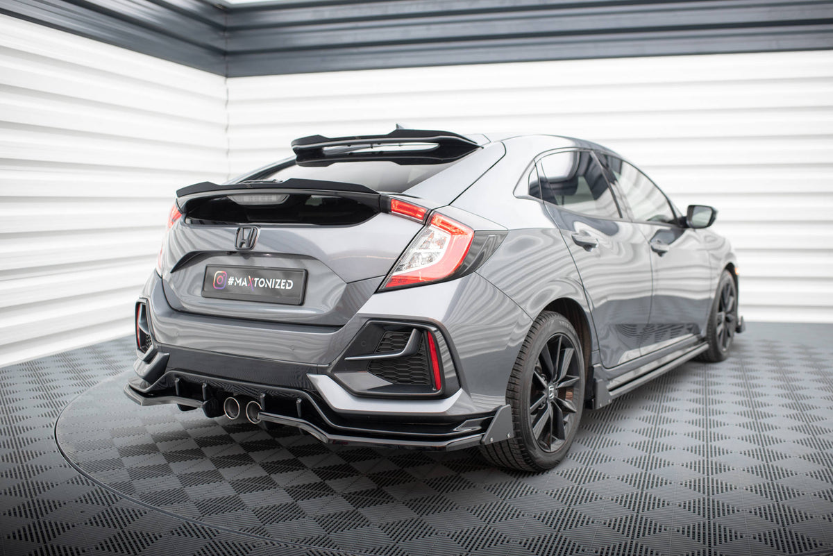 Niedriger Heckspoiler Lippe Honda Civic Sport Mk 10 schwarz Hochglanz – Ansicht 5