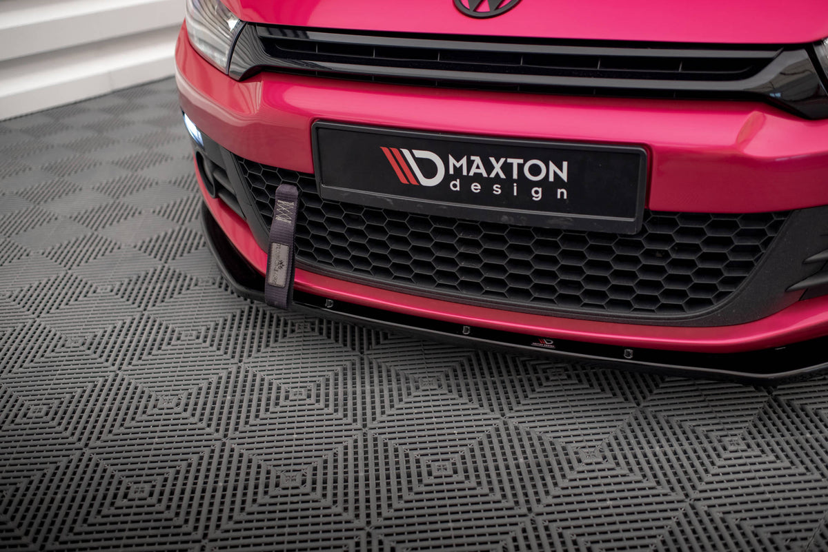 Street+ Spoilerlippe Front Ansatz passend für VW SCIROCCO schwarz Hochglanz – Ansicht 4