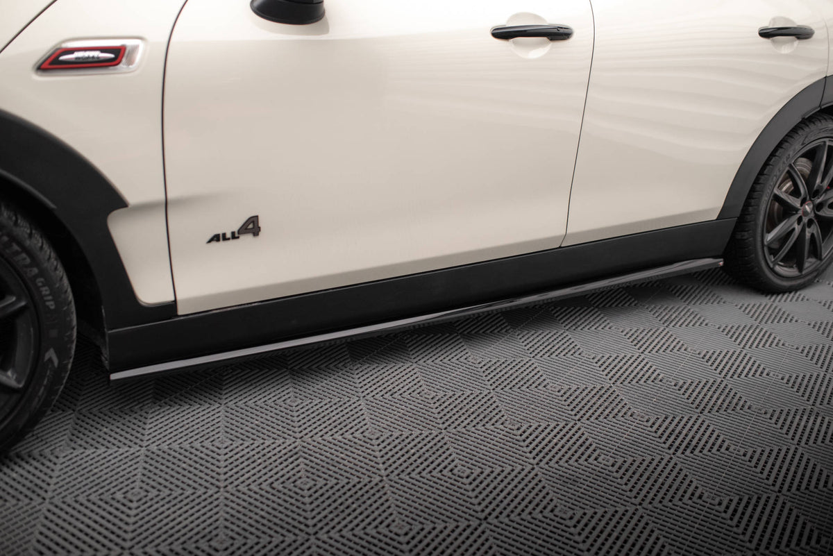 Street+ Seitenschweller Leisten passend für Mini Cooper Clubman John Cooper Works F54 Facelift schwarz Hochglanz – Ansicht 3