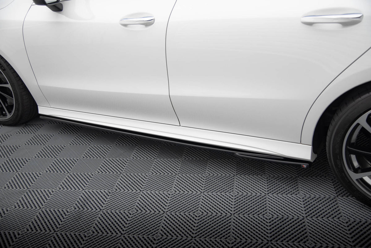Street+ Seitenschweller Leisten passend für Mercedes-Benz CLA AMG-Line C118 schwarz Hochglanz – Ansicht 4