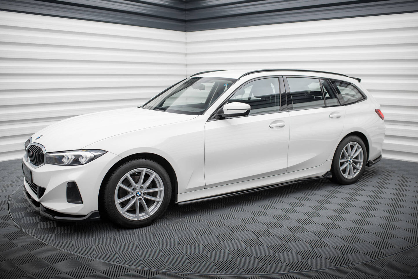 Street+ Seitenschweller Leisten passend für BMW 3er Limousine / Touring G20 / G21 Facelift schwarz Hochglanz – Ansicht 1