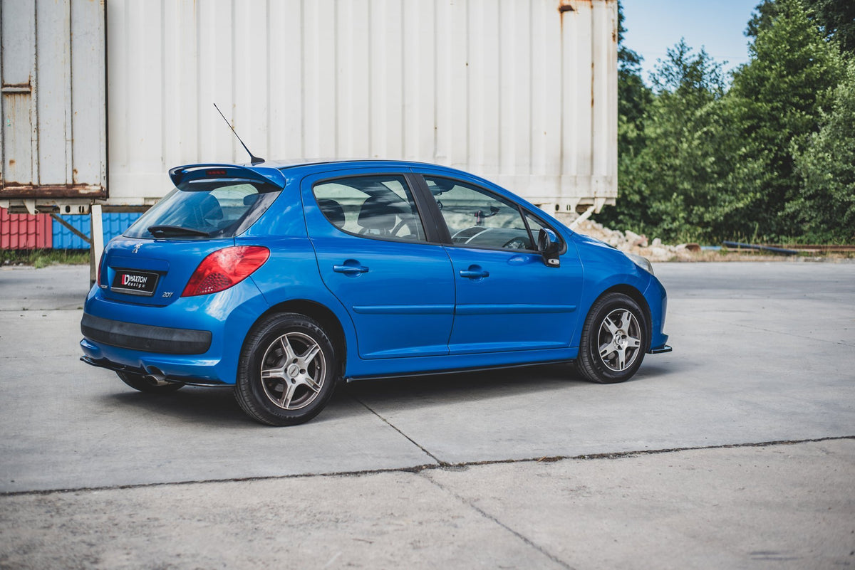 Street+ Seitenschweller Leisten passend für Peugeot 207 Sport schwarz Hochglanz – Ansicht 5