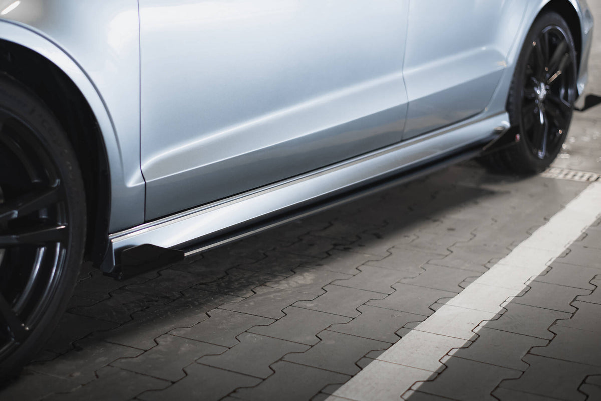 Seitenschweller Flaps passend für Audi S3 / A3 S-Line Limousine 8V schwarz Hochglanz – Ansicht 3