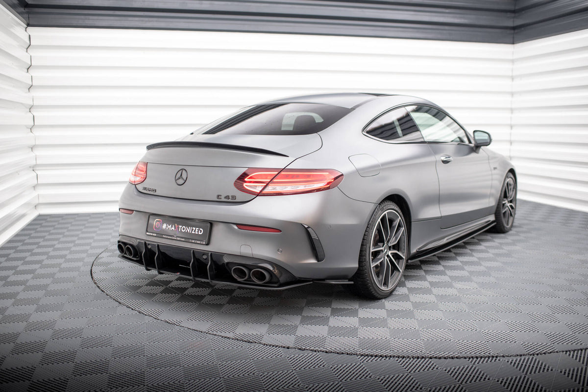 Street Pro Heck Ansatz Flaps Diffusor passend für Mercedes-AMG C43 Coupe / Cabrio C205  Facelift / A205 Facelift – Ansicht 1