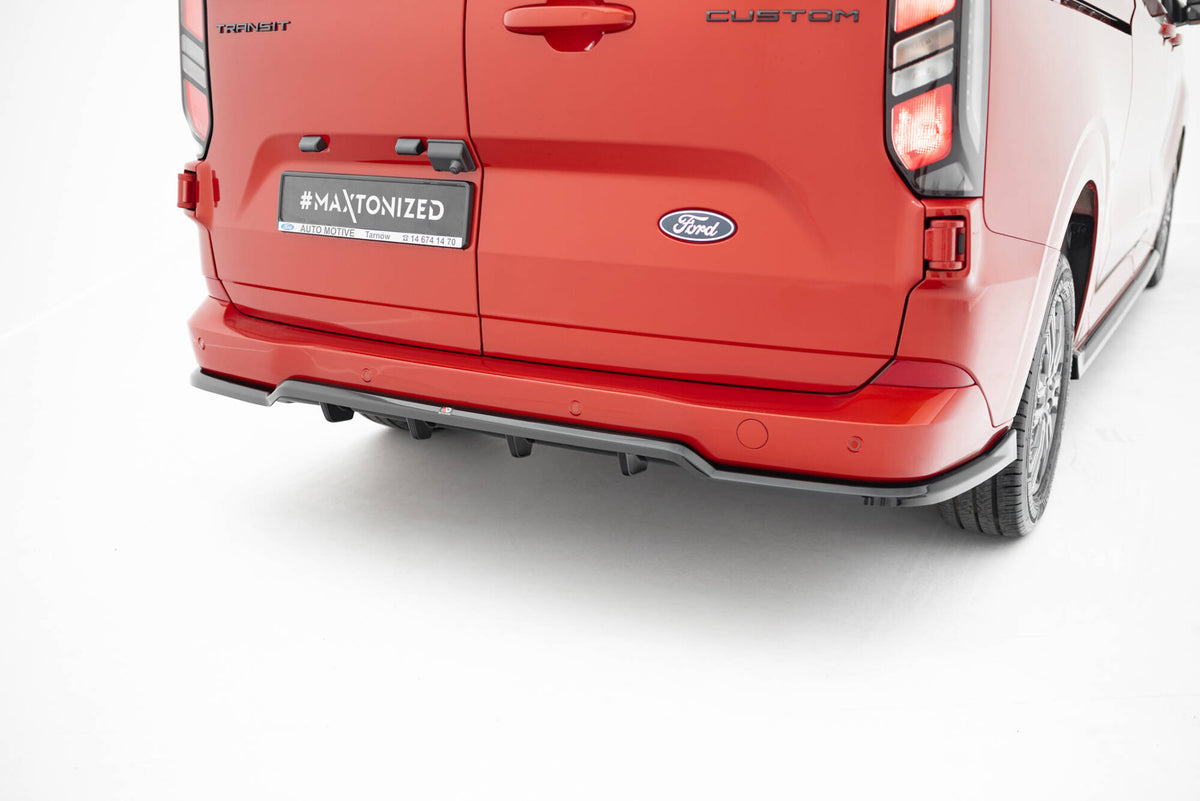 Street+ Mittlerer Diffusor RACE passend für Ford Transit Custom / Tourneo Custom Mk2 schwarz Hochglanz – Ansicht 3