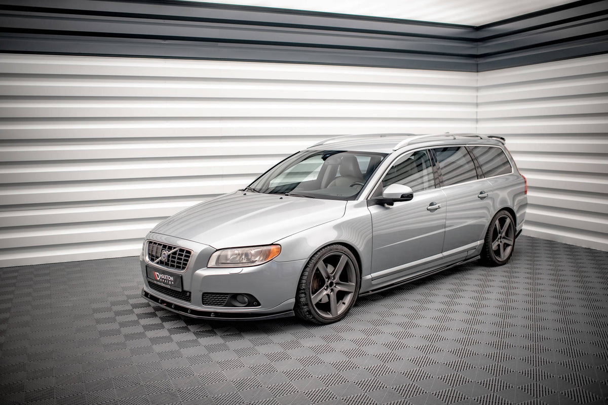 Street+ Seitenschweller Leisten passend für Volvo V70 Mk3 schwarz Hochglanz – Ansicht 3