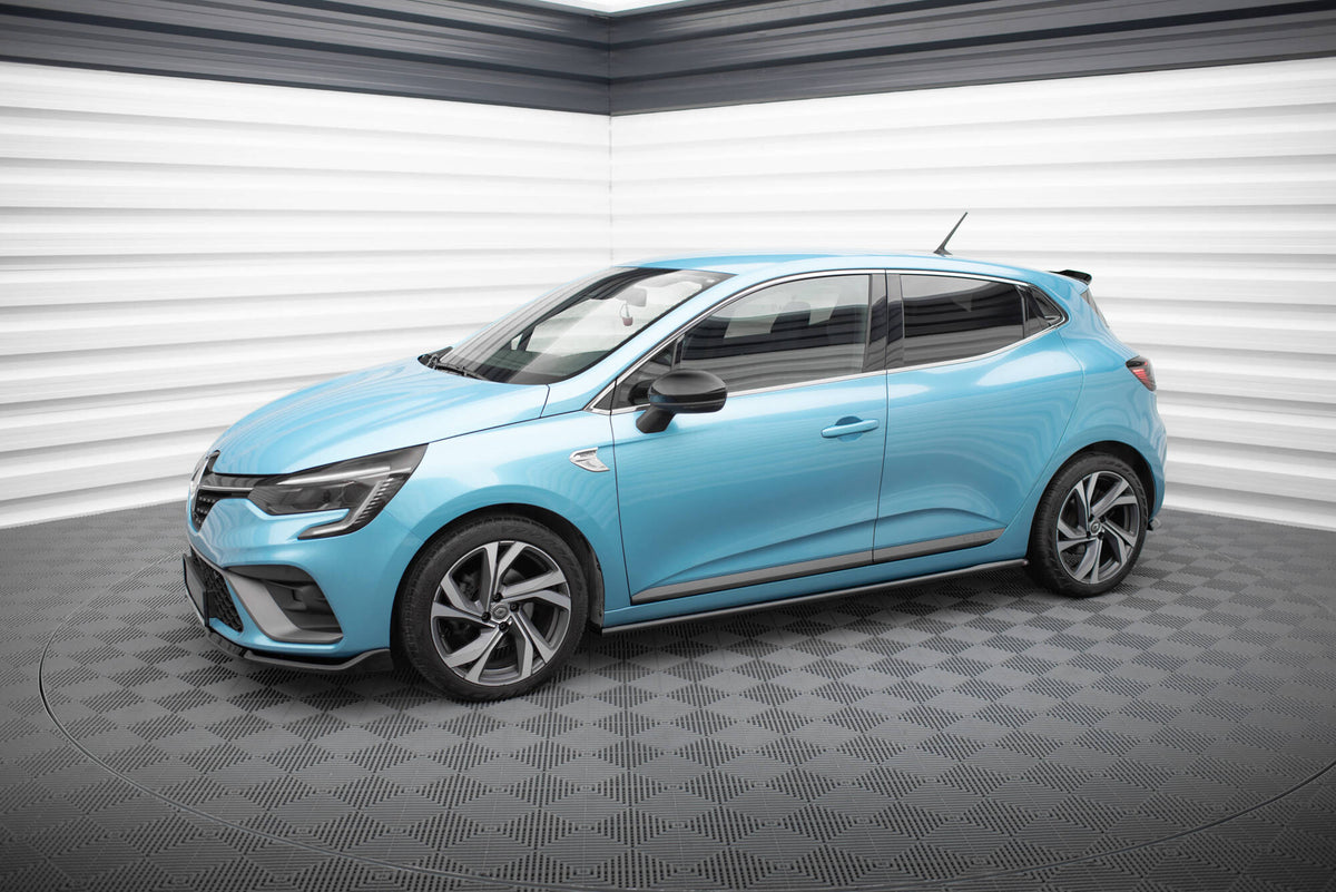 Street+ Seitenschweller Leisten passend für Renault Clio R.S. Line Mk5 schwarz Hochglanz – Ansicht 1