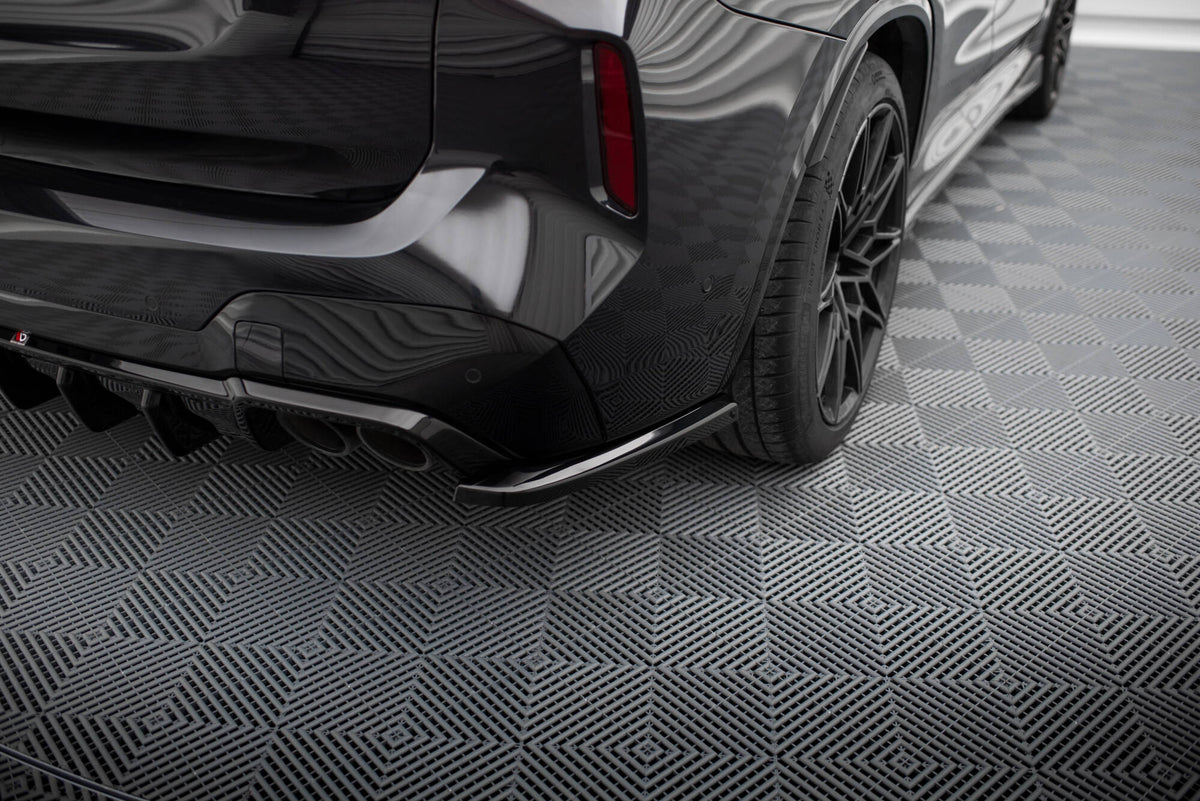 Heck Ansatz Flaps Diffusor V.2 passend für BMW X3 M F97 / F97 Facelift schwarz Hochglanz – Ansicht 3