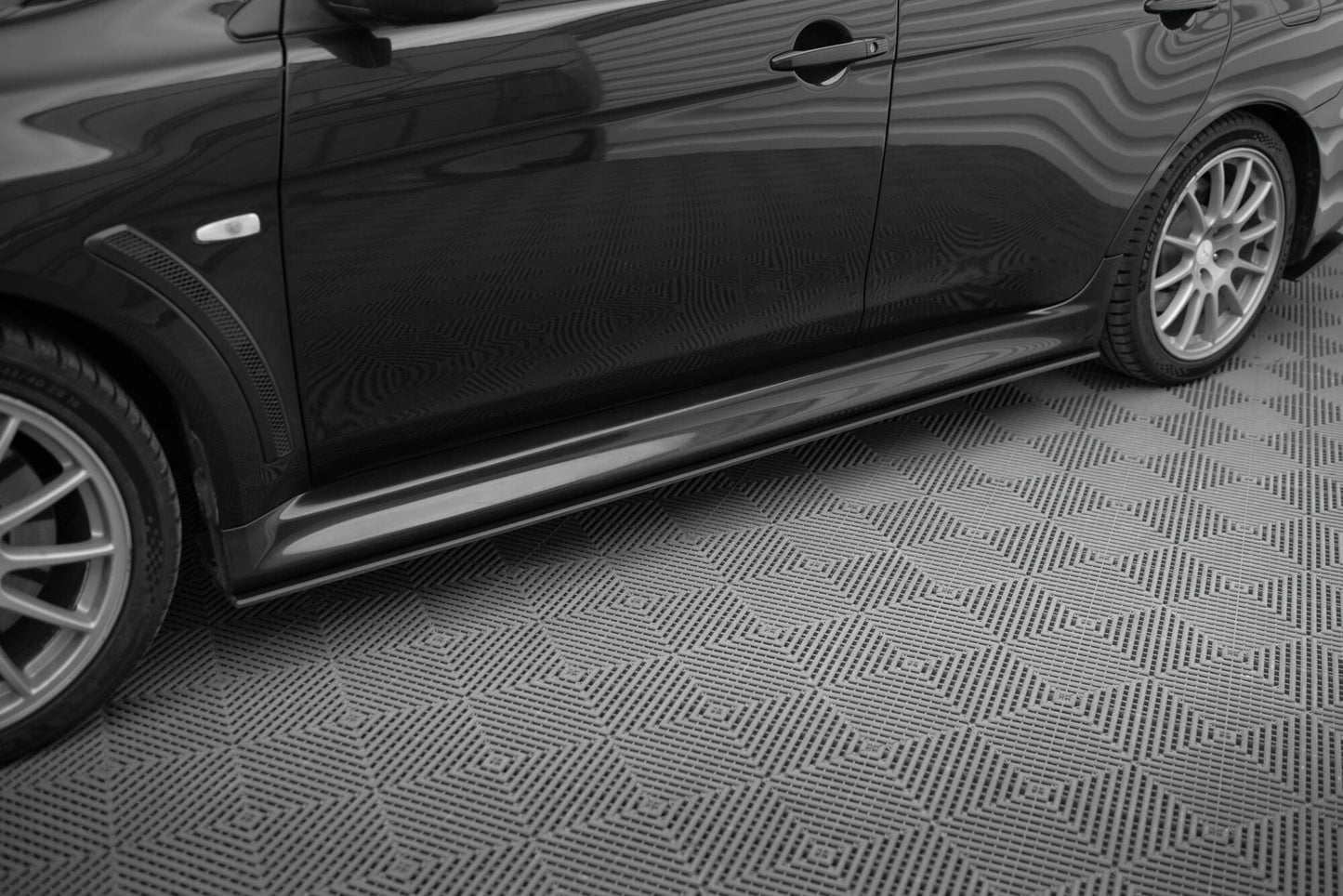 Street Pro Street+ Seitenschweller Leisten passend für Mitsubishi Lancer EVO X – Ansicht 3
