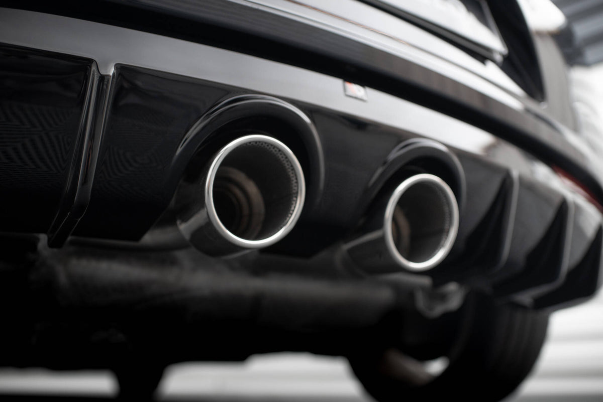 Diffusor Heck Ansatz V.3 passend für VW Scirocco R Mk3 schwarz Hochglanz – Ansicht 5