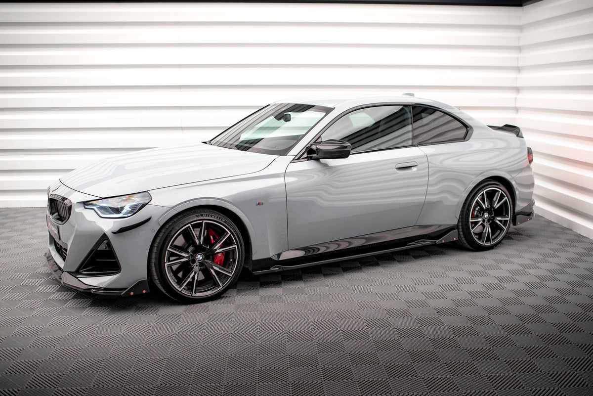 Street+ Seitenschweller Leisten V.2 passend für + Flaps passend für BMW 2 Coupe M-Paket / M240i G42 – Ansicht 3