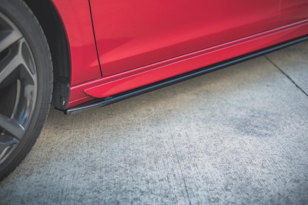 Street+ Seitenschweller Leisten passend für Peugeot 308 GT Mk2 Facelift schwarz Hochglanz – Ansicht 6