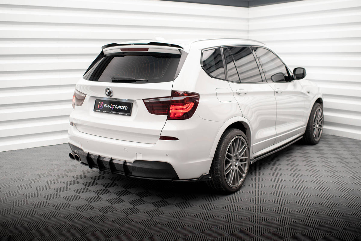 Heckspoiler Lippe BMW X3 M-Paket F25 schwarz Hochglanz – Ansicht 1