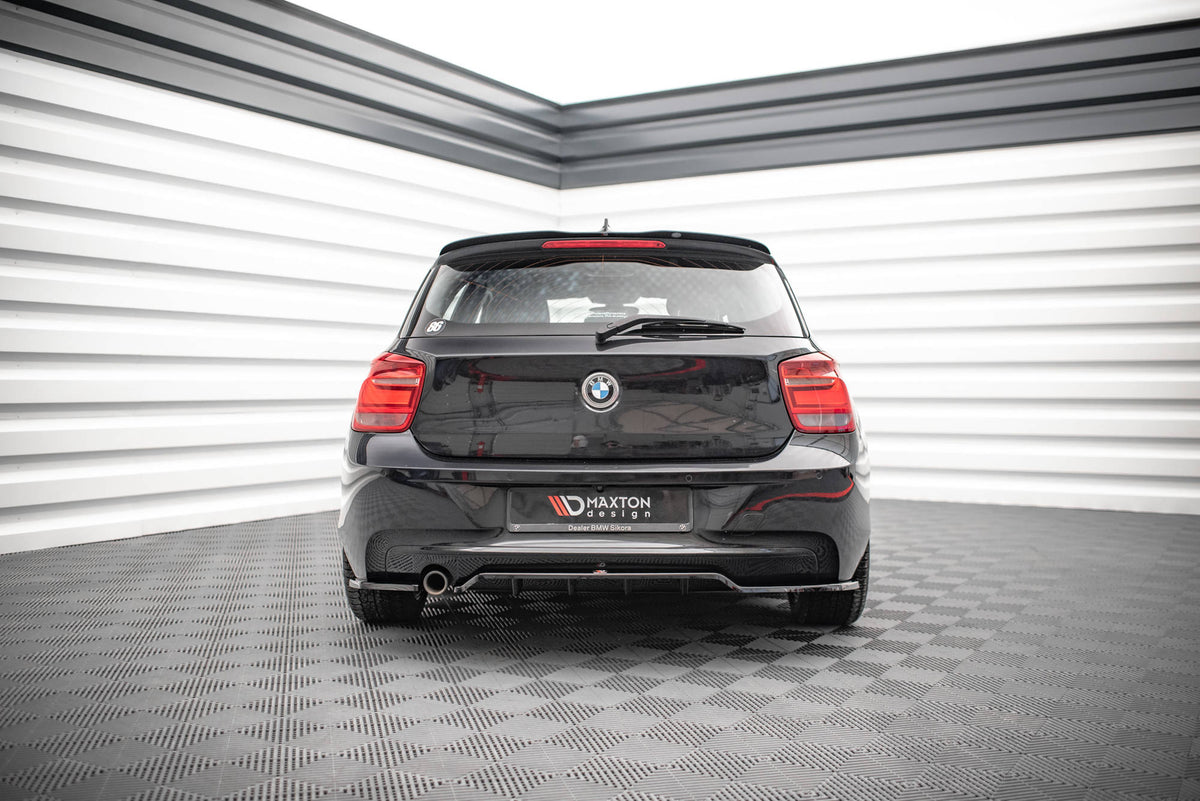 Street+ Mittlerer Diffusor RACE passend für BMW 1er F20 schwarz Hochglanz – Ansicht 1