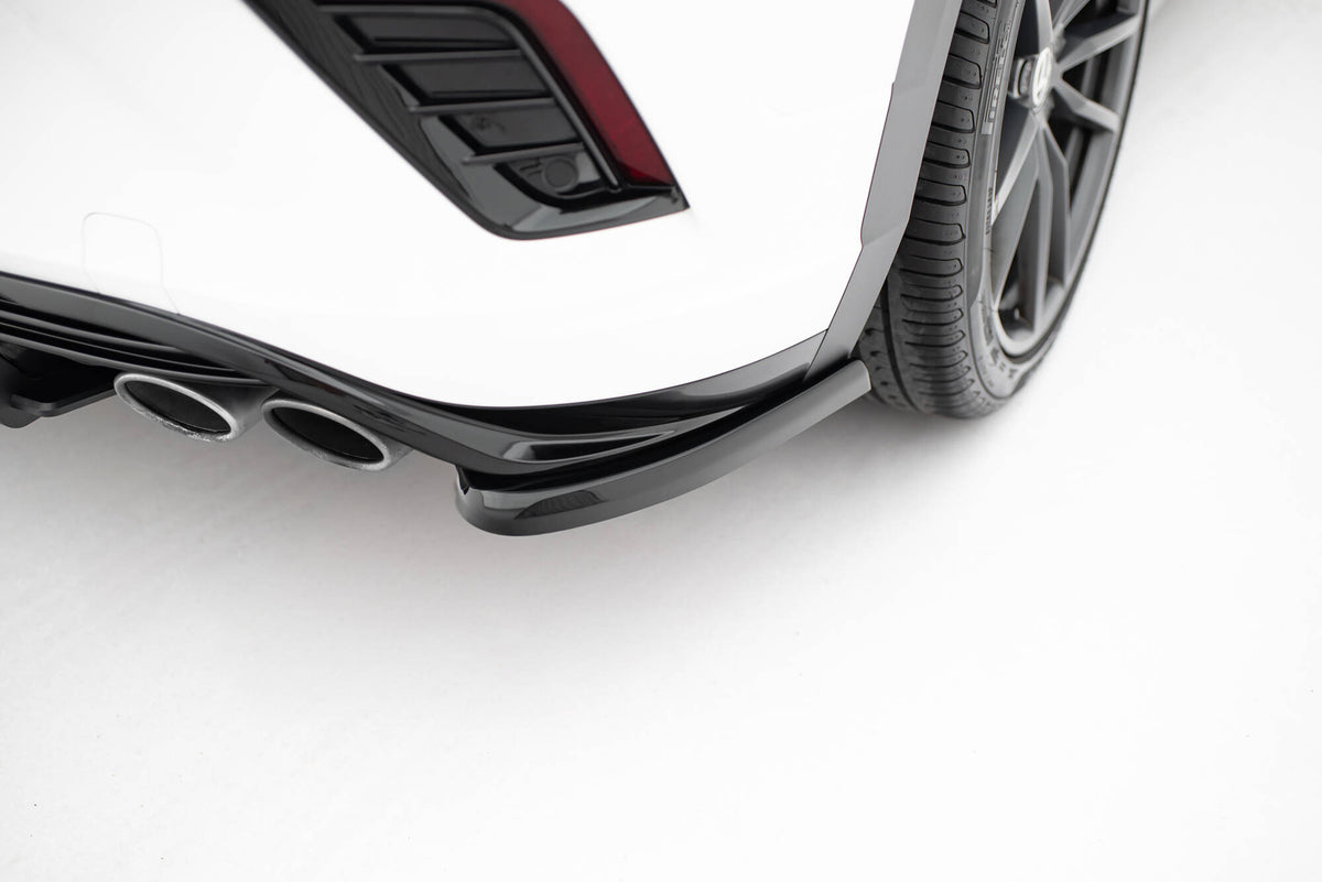 Heck Ansatz Flaps Diffusor passend für VW T-Roc R Mk1 schwarz Hochglanz – Ansicht 4