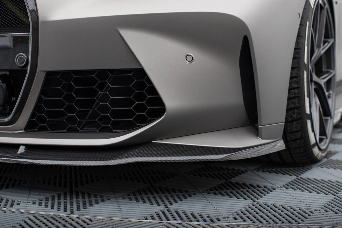 Prepreg Carbon Fiber Street+ Spoilerlippe Front Ansatz V.3 passend für BMW M4 G82  / M3 G80 – Ansicht 5