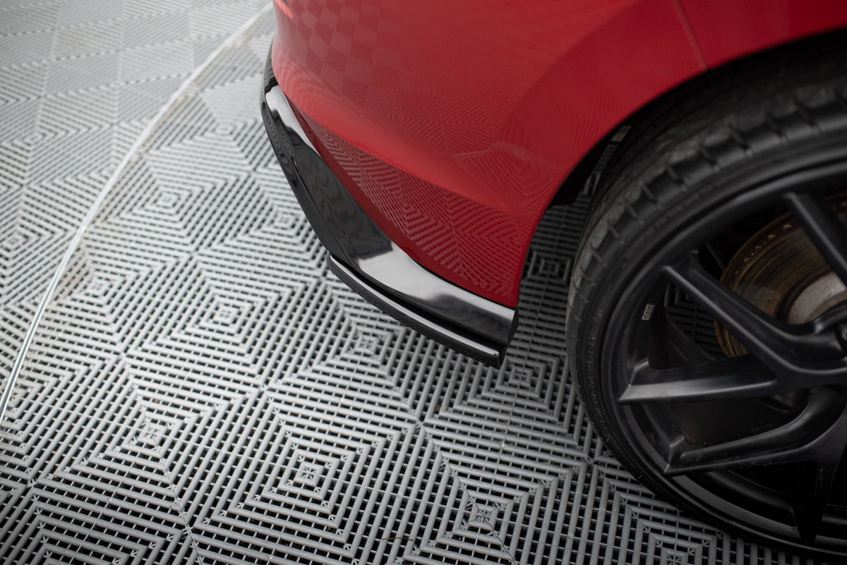 Heck Ansatz Flaps Diffusor V.3 passend für VW Golf GTI Mk8 schwarz Hochglanz – Ansicht 8