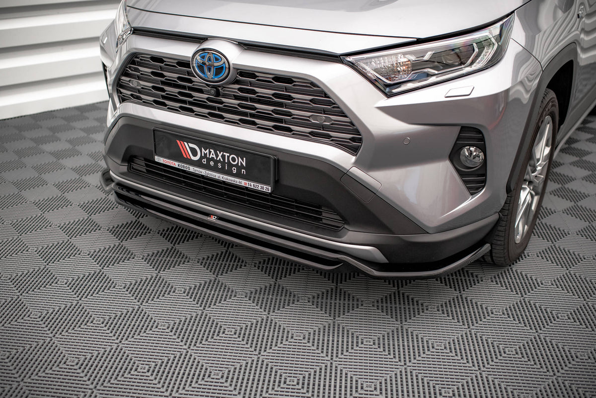 Street+ Spoilerlippe Front Ansatz passend für Toyota RAV4 Mk5 schwarz Hochglanz – Ansicht 4