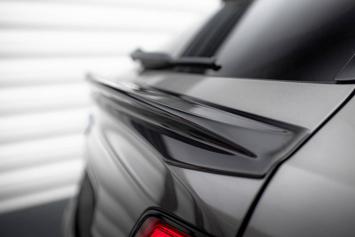 Niedriger Heckspoiler Lippe 3D Bentley Bentayga Mk1  schwarz Hochglanz – Ansicht 1