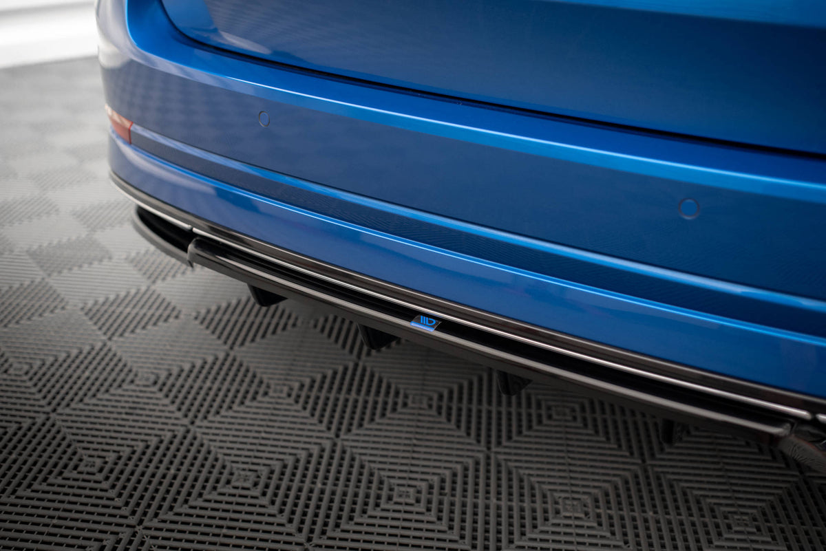 Street+ Mittlerer Diffusor RACE passend für Skoda Octavia Sportline Mk4 schwarz Hochglanz – Ansicht 4