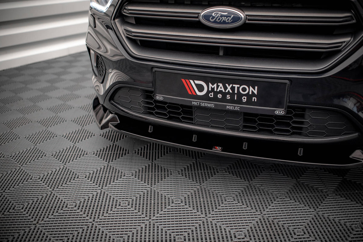Street+ Spoilerlippe Front Ansatz V.2 passend für Ford Escape ST-Line Mk3 schwarz Hochglanz – Ansicht 3
