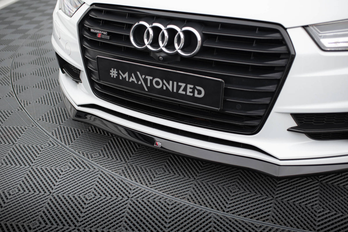 Street+ Spoilerlippe Front Ansatz passend für Audi S7 / A7 S-Line C7 FL schwarz Hochglanz – Ansicht 4