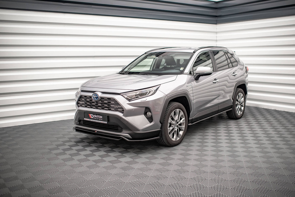 Street+ Seitenschweller Leisten passend für Toyota RAV4 Mk5 schwarz Hochglanz – Ansicht 4