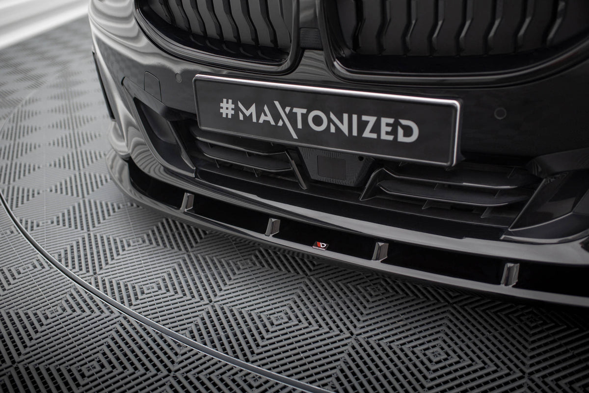 Street+ Spoilerlippe Front Ansatz V.1 passend für BMW 2 Coupe G42 schwarz Hochglanz – Ansicht 1
