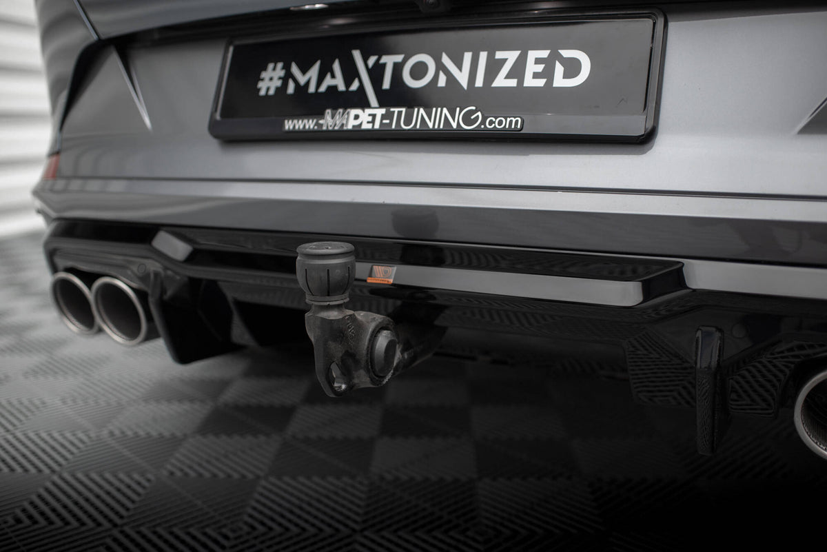 Diffusor Heck Ansatz V.3 passend für Cupra Formentor VZ  Mk1 / Mk1 Facelift schwarz Hochglanz – Ansicht 7