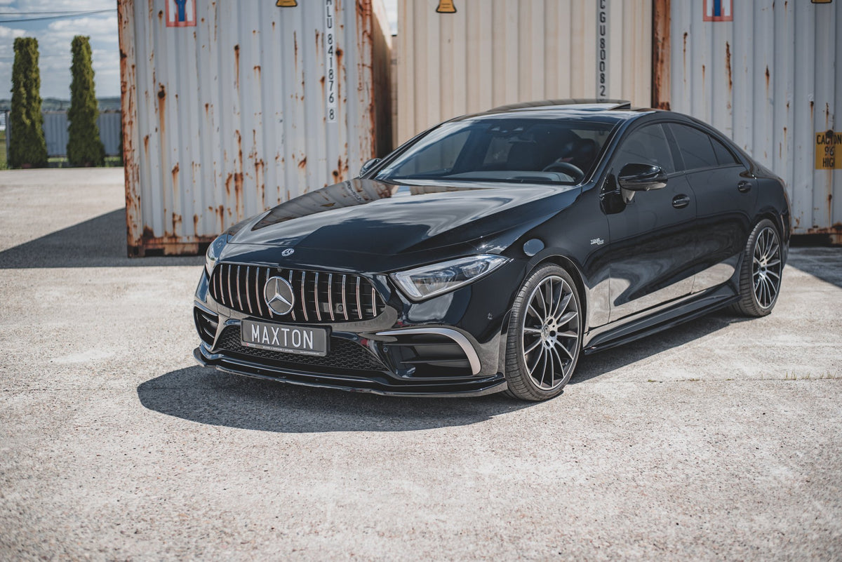 Street+ Spoilerlippe Front Ansatz V.2 passend für Mercedes-AMG CLS 53 C257 schwarz Hochglanz – Ansicht 6