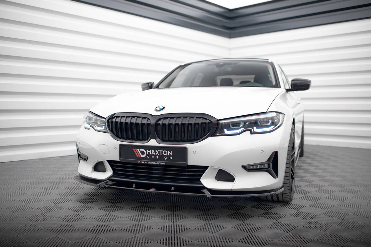 Street+ Spoilerlippe Front Ansatz V.1 passend für BMW 3er Sport Line G20 / G21 schwarz Hochglanz – Ansicht 4
