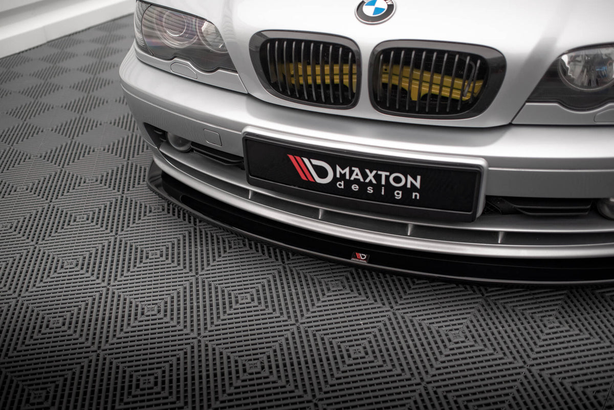 Street+ Spoilerlippe Front Ansatz V.2 passend für BMW 3er Coupe E46 schwarz Hochglanz – Ansicht 4
