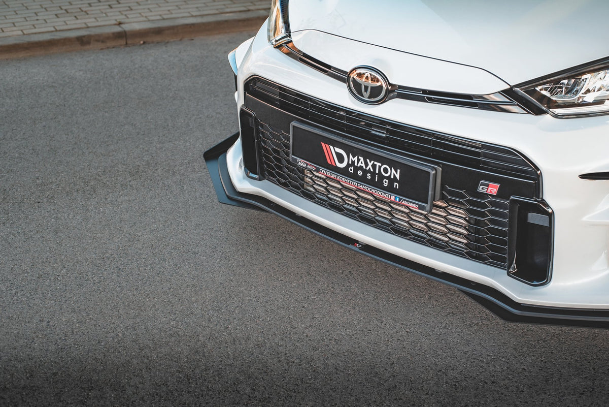 Street Pro Street+ Spoilerlippe Front Ansatz passend für + Flaps passend für Toyota GR Yaris Mk4 schwarz Hochglanz – Ansicht 5