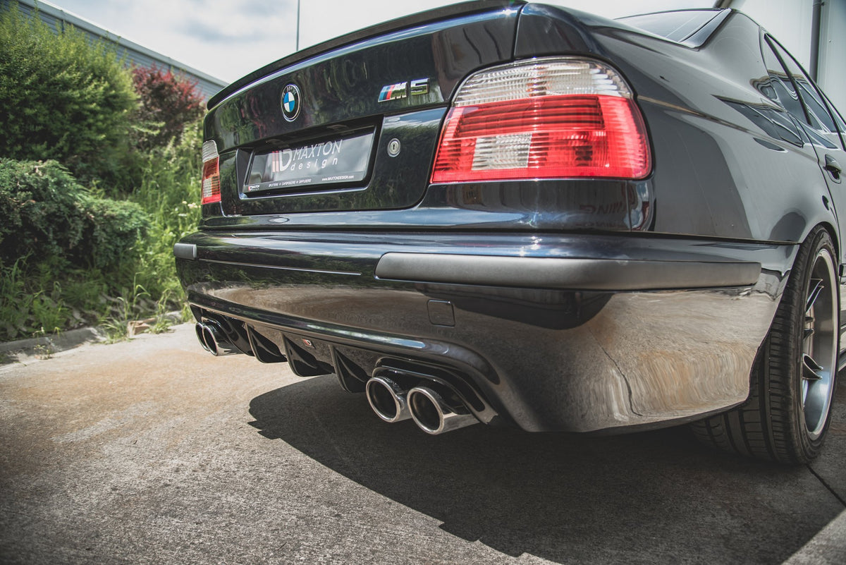 Diffusor Heck Ansatz passend für BMW M5  / 5 M-Paket E39 schwarz Hochglanz – Ansicht 1