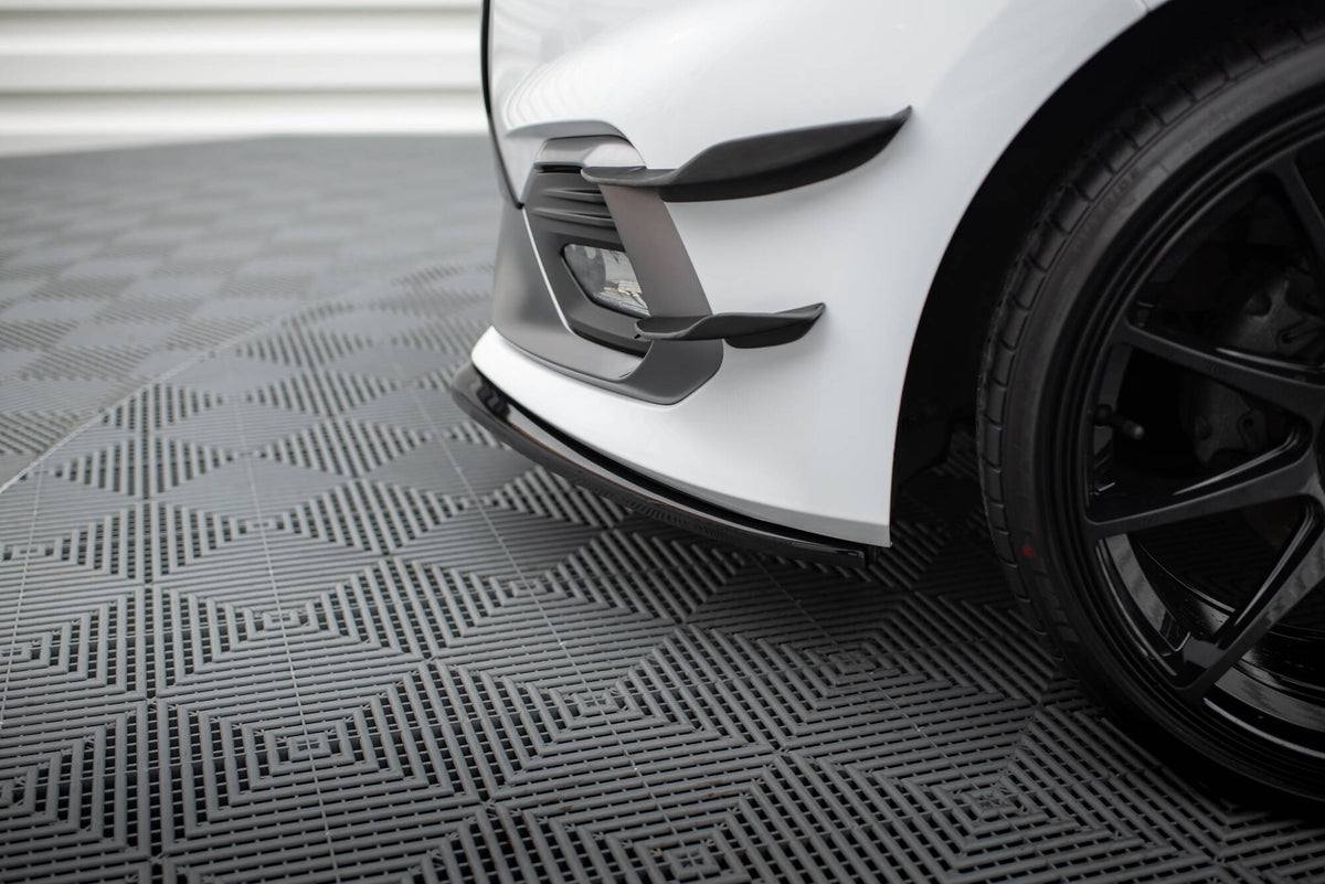Street+ Spoilerlippe Front Ansatz V.3 passend für Ford Fiesta Mk8 ST / ST-Line schwarz Hochglanz – Ansicht 6