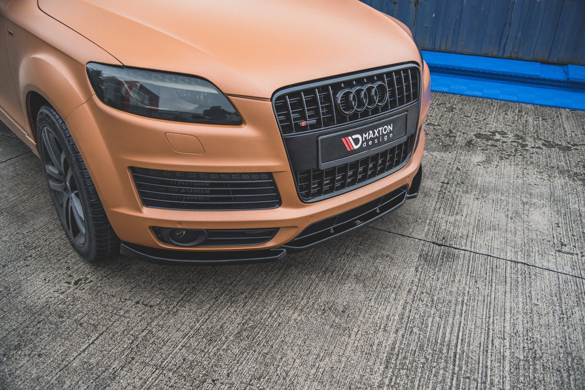 Street+ Spoilerlippe Front Ansatz passend für Audi Q7 S-Line Mk.1 schwarz Hochglanz – Ansicht 3