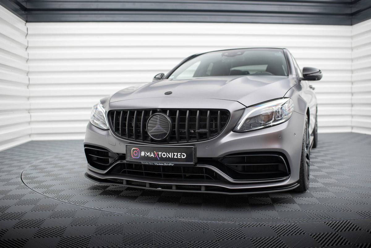 Street Pro Street+ Spoilerlippe Front Ansatz passend für Mercedes-AMG C63 Limousine / Kombi W205 Facelift – Ansicht 4