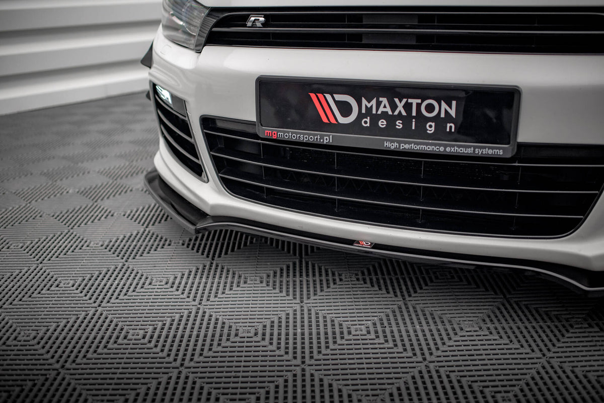 Street+ Spoilerlippe Front Ansatz V.4 passend für VW Scirocco R Mk3 schwarz Hochglanz – Ansicht 2